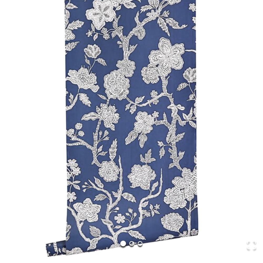 Caitlin Wilson Pearl Street Navy Wallpaper - 5 Rolls